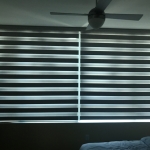 Gray Room Darkening Zebra Shade